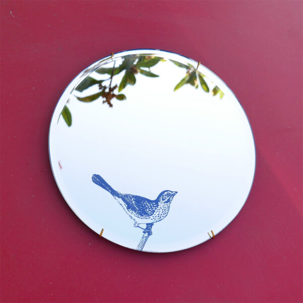 Specchio tondo Uccellino, design Italiano | specchi decorativi artistici | BiCA Good Morning Design