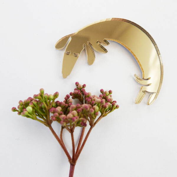 Basset brooch with flowers | Spilla Bassotto | BiCA-Good Morning Design