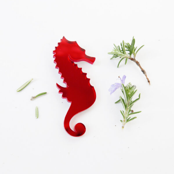 Hippocampus brooch detail | Spilla cavalluccio marino | BiCA-Good Morning Design