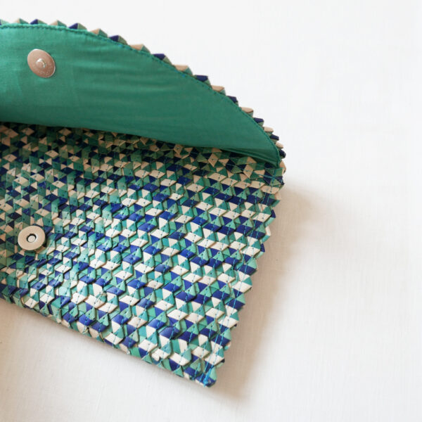 Straw Clutch Bag | interior detail | BiCA-Good Morning Design