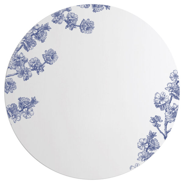 Prunus | Grande Specchio tondo blu | BiCA-Good Morning Design