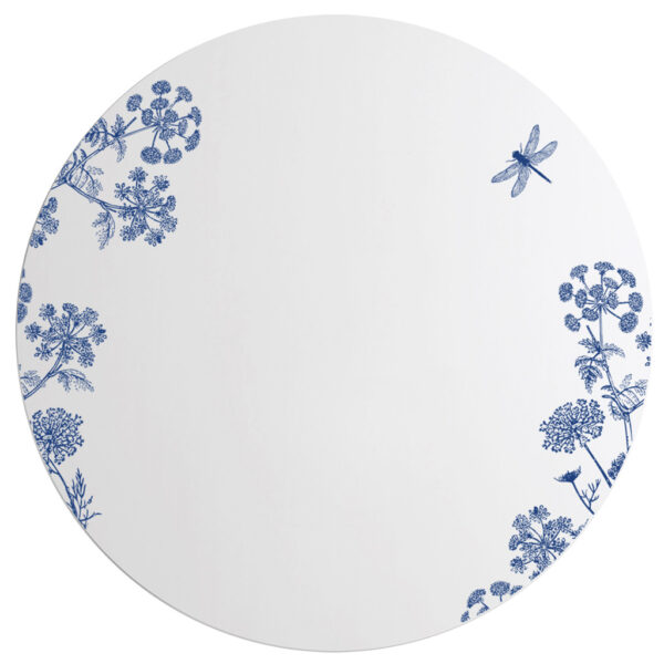 Thapsia blu | Specchio tondo 60 cm | BiCA-Good Morning Design