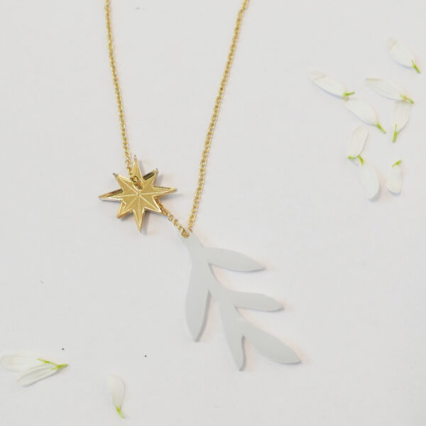 Collana lunga Ramoscello & stella | BiCA-Good Morning Design