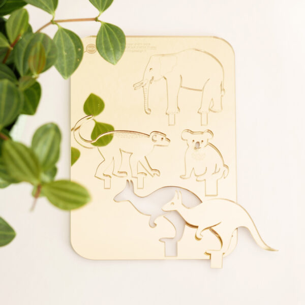 Animali esotici per piante in vaso | decorazioni per piante in acrilico oro | BiCA-Good Morning Design