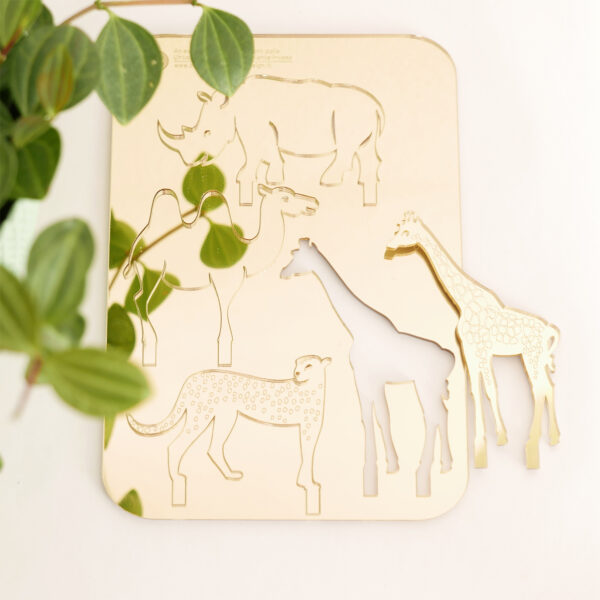 Animali esotici per piante in vaso | decorazioni per piante in acrilico oro | BiCA-Good Morning Design