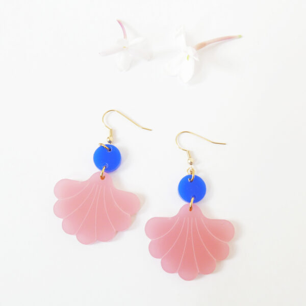 orecchini pendenti Ninfa rosa e blu | BiCA-Good Morning Design