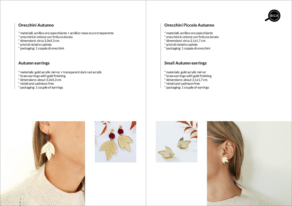 Grandi Orecchini floreali pendenti  | statement earrings | Gioielli e accessori design italiano | orecchini Milano design | Orecchini shop online | BiCA-Good Morning Design