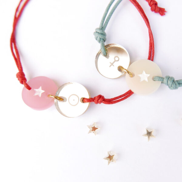 Braccialetti Pianeta Dominante con stellina | Gioielli oroscopo | in collaborazione con Ginny, astrologa di Una Parola Buona Per Tutti | BiCA-Good Morning Design