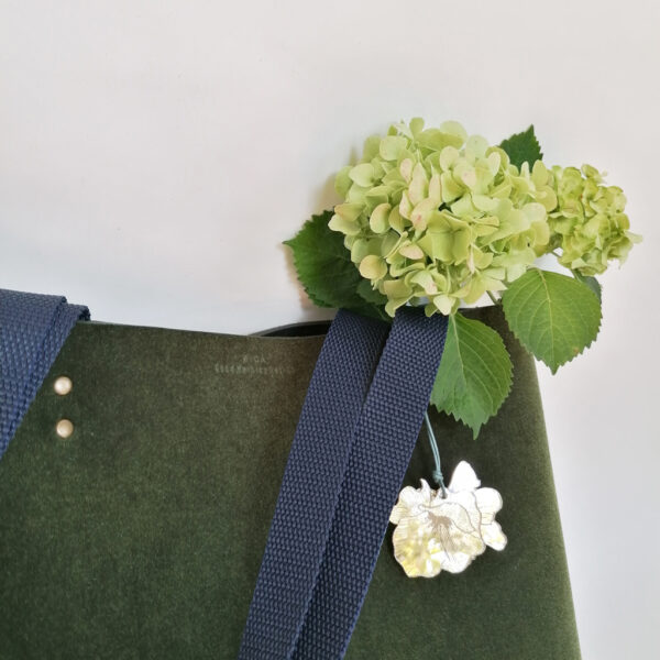 Tote Bag velluto verde e neoprene | borse fatte a mano in Italia | design italiano | BiCA-Good Morning Design