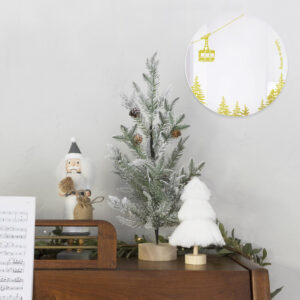 SPECCHI INVERNO | specchio tondo con decorazione oro | idea originale per la casa come regalo di Natale | BiCA - Good Morning Design