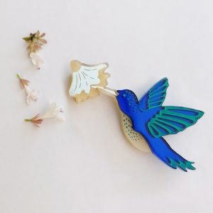 Spilla uccellino colibrì | dipinti a mano | BiCA Good Morning Design