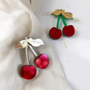 spilla ciliegia | spille con frutta, ciliegie | BiCA Good Morning Design