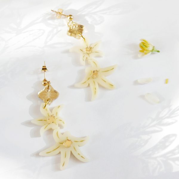 orecchini pendenti floreali | orecchini con fiori limoni| BiCA Good Morning Design