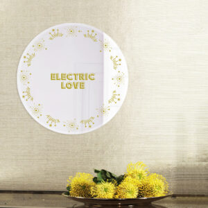 Specchio tondo"Electric love", d'arredo, design Italiano | specchi decorativi | BiCA Good Morning Design