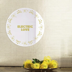 Specchio tondo"Electric love", d'arredo, design Italiano | specchi decorativi | BiCA Good Morning Design