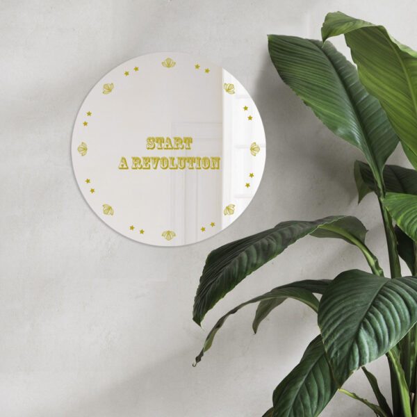 Specchio tondo d'arredo,"starts revolution", design Italiano | specchi decorativi | BiCA Good Morning Design