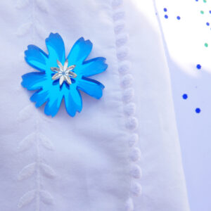 Spilla Fiore cicoria | gioielli artistici floreali | made in Italy| BiCA Good Morning Design