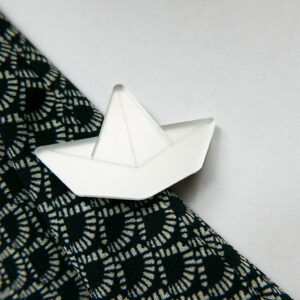 spilla BARCHETTA, minimal, argento | gioielli artistici, originali | made in Italy | BiCA Good Morning Design