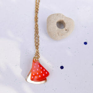 Collana ANGURIA, geometrica minimal, oro | gioielli artistici, originali | made in Italy | BiCA Good Morning Design